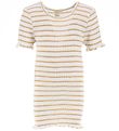 Minimalisma T-shirt - Silk/Cotton - Flower - Honey Stripes