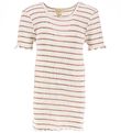 Minimalisma T-shirt - Silk/Cotton - Flower - Dusty Stripes