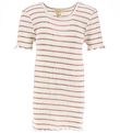 Minimalisma T-shirt - Silk/Cotton - Flower - Dusty Stripes