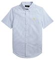 Polo Ralph Lauren Overhemd s/s - Classics II - Blauw/Wit Gestree