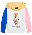 Polo Ralph Lauren Hoodie - Watch Hill - White w. Yellow/Pink/Blu