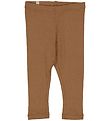 Wheat Leggingsit - Joustinneule - Caramel