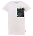 Philipp Plein T-shirt - Vit m. Ficka