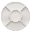 SnikSnack Snack tray - 5 Compartments - 25 cm - White