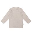 That's Mine Blússa - Camma - Rib - Light Brown Melange