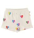 Stella McCartney Kids Sweatshorts - Weiß m. Herzen