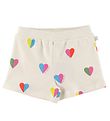 Stella McCartney Kids Sweat Shorts - White w. Hearts