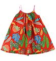 Robe Stella McCartney Kids - Rouge av. Feuilles