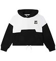 DKNY Hoodie - Cropped - White/Black