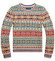 Polo Ralph Lauren Bluse - Strick - Uhr Hill - Beige m. Mehrfarbi