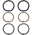 Kknekki Elastics - 6-Pack - Slim - Black/Grey/Glitter