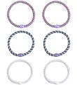 Bandeaux à Cheveux Elastiques Kknekki - 6 Pack - Mince - Blanc/V