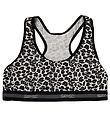 Say-So Top - Grau Meliert m. Leopard