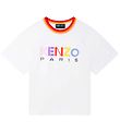 Kenzo T-Shirt - Blanc/Multicolore av. Imprim