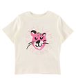 Stella McCartney Kids T-shirt - White/Pink w. Leopard