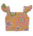 Stella McCartney Kids Top - Cropped - Orange w. Flowers