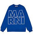 Marni Sweatshirt - Blau m. Wei