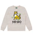 Kenzo Sweatshirt - Light Grey w. Tiger