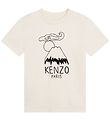 Kenzo T-shirt - Cream w. Print
