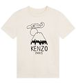 Kenzo T-Shirt - Cream m. Print