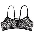 Say-So Top - Grau Meliert m. Leopard