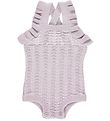 Msli Barboteuse d't - Tricot - Aiguille sortie - Soft Lilas