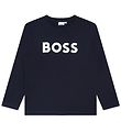 BOSS Bluse - Navy m. Wei