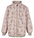 Mikk-Line Thermo Jacket - Recycled - Nougat w. Flowers