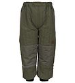 Mikk-Line Thermo Trousers - Duvet - Coated - Dusty Olive