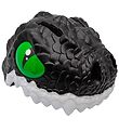 Crazy Safety Bicycle Helmet w. Light - Dragon - Black