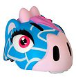 Crazy Safety Bicycle Helmet w. Light - Giraffe - Blue