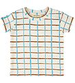 Soft Gallery T-shirt - SgJared - Check - Gardenia