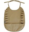Mikk-Line Slabbetjes - PU - Olive Grijs m. Rushes