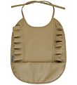 Mikk-Line Bib - PU - Olive Gray w. Ruffles