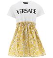 Versace Dress - Baroque - White/Gold
