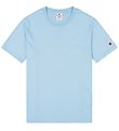 Champion Fashion Stuttermabolur - Crewneck - Ljósblár