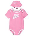 Nike Body set - Bucket Hat/Bodysuit s/s - Pink