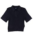 GANT Polo - Knitted - Rib - Cropped - Evening Blue