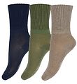 Hust and Claire Socks - 3-Pack - Bamboo - Fosu - Blue/Green/Brow