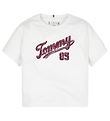 Tommy Hilfiger T-Shirt - Pailletten Tee - Wei