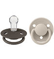 Bibs De Lux Dummies - 2-Pack - Round - Sand/Iron