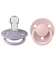 BIBS De Lux Pacifiers - 2-Pack - Round - Blossom/Dusky Lilac