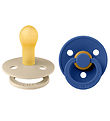 BIBS Colour Pacifiers - 2-Pack - Size 2 - Round - Vanilla/Cornfl