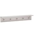 Kids Concept Shelf w. Wall Hooks - 60x10 cm - Wood - Grey