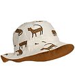 Liewood Bucket Hat - Sander Reversible - Leopard/Sandy