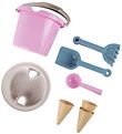 Dantoy Bucket Set - 8 Parts - Thorbjørn - Pink