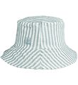 Liewood Bucket Hat - Matty - UV40+ -Sea Blue/White