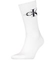 Calvin Klein Sokker - Rib - Hvit m. Logo