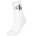 Calvin Klein Socken - Rib - Weiß m. Logo