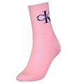 Calvin Klein Socken - Rib - Pink m. Logo